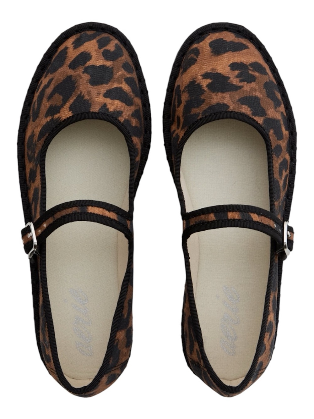 aerie Leopard-Print Mary Jane Flats in Brown & Black size 7 - Picture 8 of 8